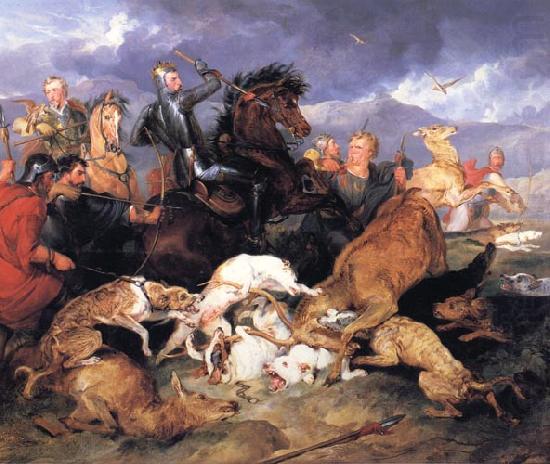 Sir Edwin Landseer The Hunting of Chevy Chase china oil painting image